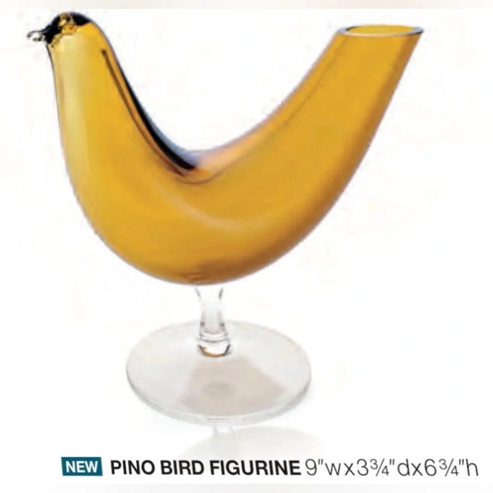 Vintage Pino Signoretto Murano Glass Bird Vase- Rare - Picture 6 of 7